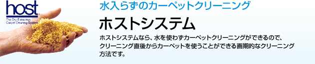 水入らずのカーペットクリーニング ホストシステム